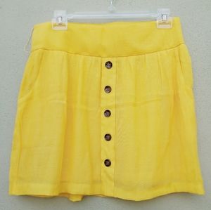 Charlotte Russe Women's Skirt with buttons Medium